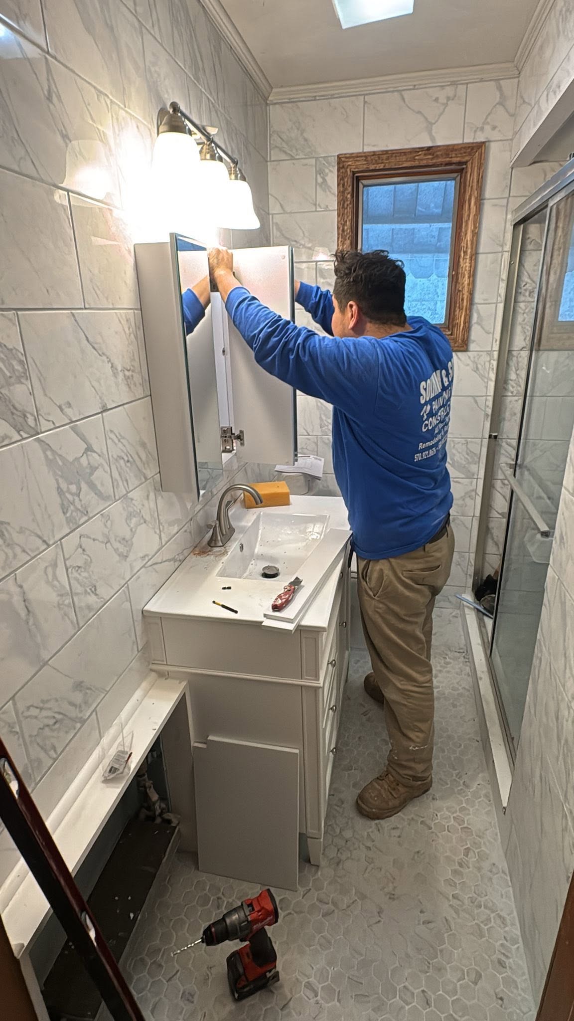 Solimini and Sons bathroom remodeling project